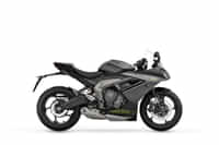 Triumph Daytona 660 Satin Granite and Satin Jet Black colour  Triumph Daytona 660 Satin Granite and Satin Jet Black colour