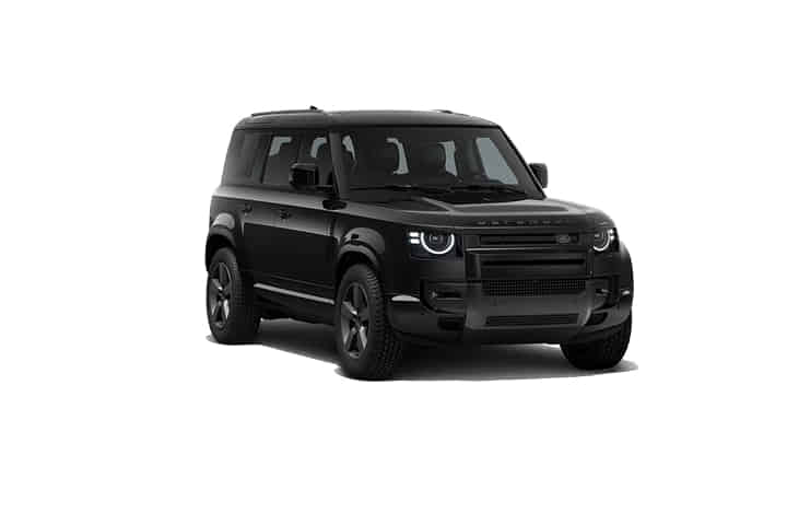 Defender in Santorini Black Metallic Defender 110