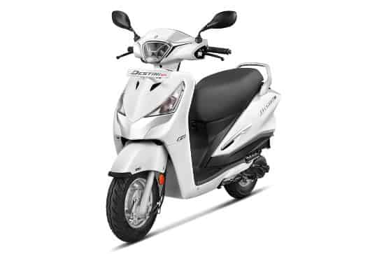 Hero Destini 125 XTEC  2022 - 2025 in Pearl Silver White
