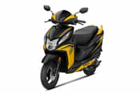 Honda Dio 125 Pearl Sports Yellow colour  Honda Dio 125 Pearl Sports Yellow colour