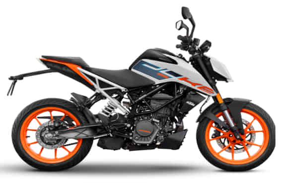 Duke 125 2020-2025 in Ceramic White