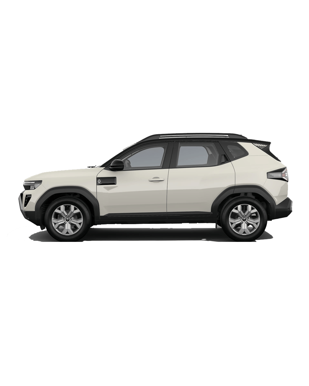 Duster in pearl white with stealth black roof