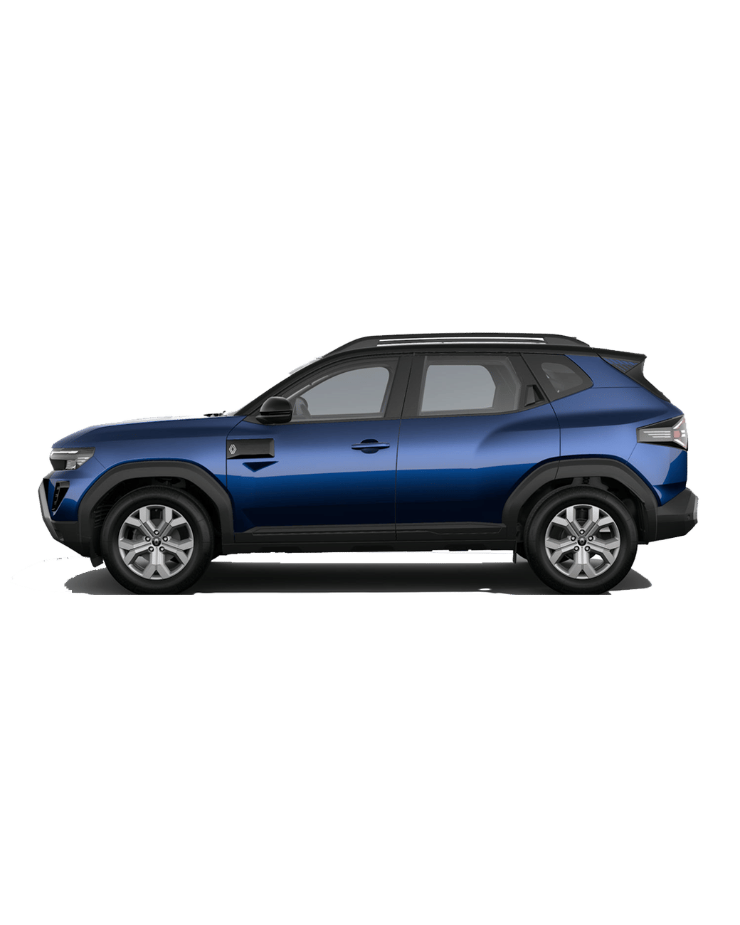 Renault Duster in river blue with stealth black roof