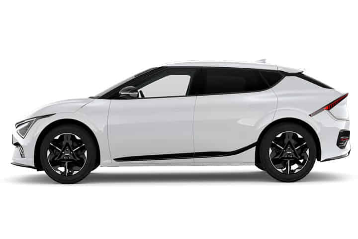 KIA EV6 in Snow White Pearl