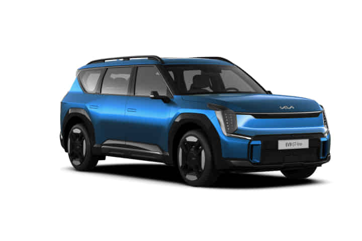 KIA EV9 in Ocean Blue Pearl KIA EV9 in Ocean Blue Pearl