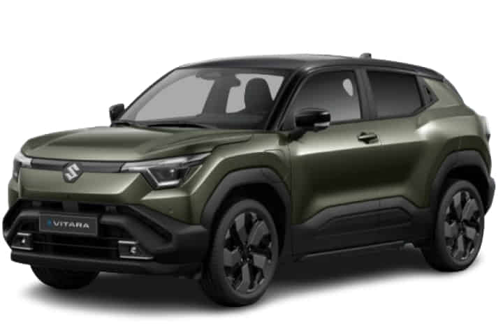 E Vitara in Land Breeze Green Pearl Metallic × Bluish Black Pearl