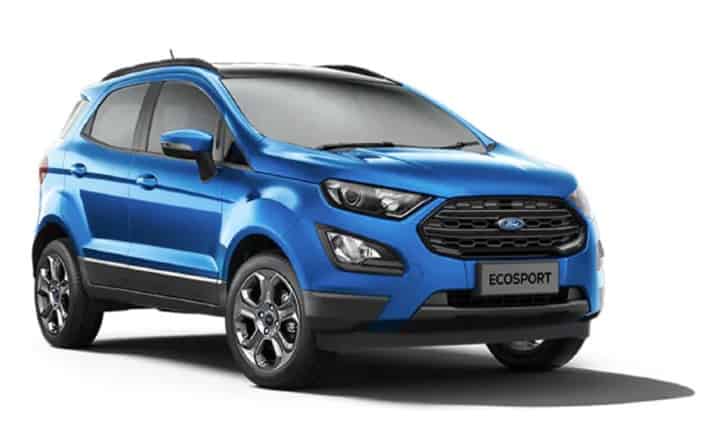 Ford EcoSport in  Lightning Blue