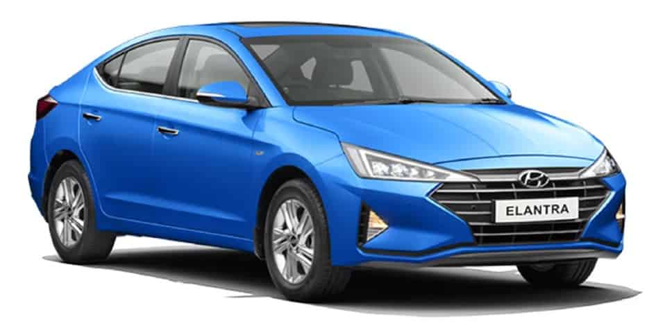 Hyundai Elantra in Marina Blue Hyundai Elantra in Marina Blue