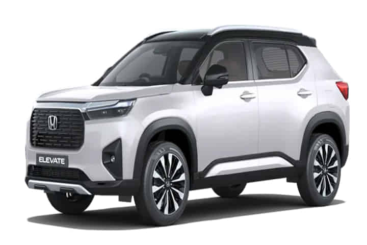 Elevate in Platinum White Pearl with Crystal Black Pearl Roof