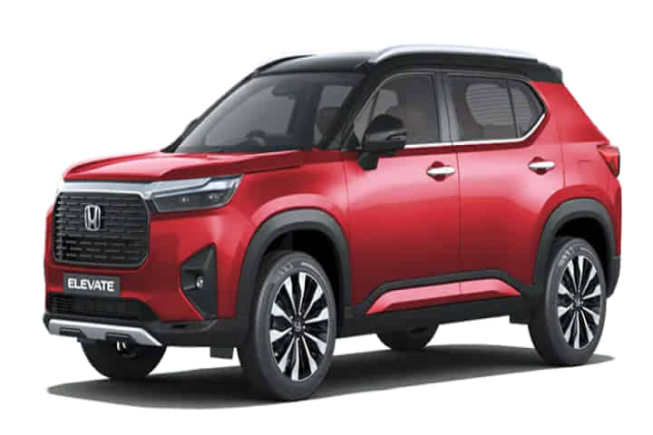 Elevate in Radiant Red Metallic with Crystal Black Pearl Roof