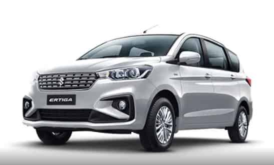 Ertiga 2018-2022 in Metallic Silky Silver
