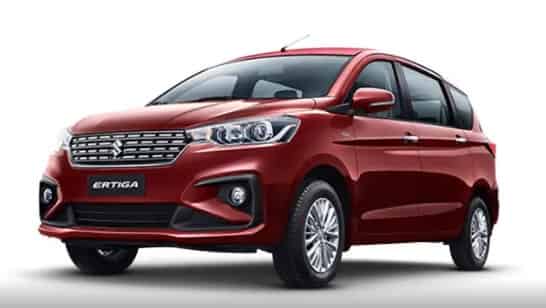 Ertiga 2018-2022 in  Pearl Metallic Auburn Red