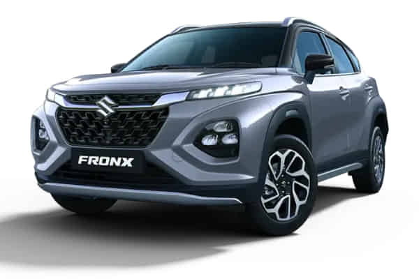 Fronx in  Splendid Silver with Bluish Black Roof