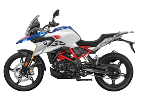 BMW G 310 GS 2020-2026 in Polar White With Racing Blue BMW G 310 GS 2020-2026 in Polar White With Racing Blue