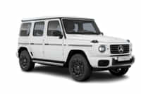Mercedes-Benz G Class Electric MANUFAKTUR opalite white magno colour  Mercedes-Benz G Class Electric MANUFAKTUR opalite white magno colour