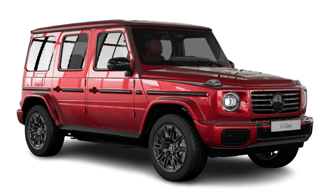 G Class Electric in hyacinth red metallic