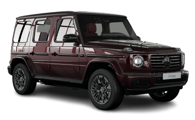 Mercedes-Benz G Class Electric in rubelite red metallic