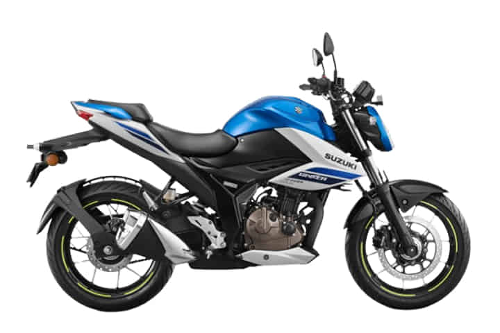 Gixxer 250 in Met. Triton Blue / Pearl Glacier White 