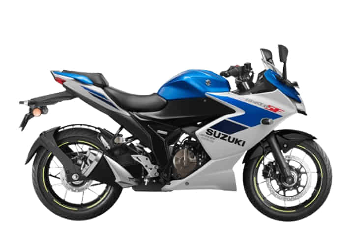 Gixxer SF 250 undefined in Metallic Triton Blue / Pearl Glacier White