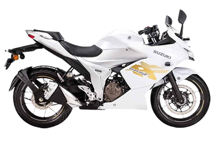 Gixxer SF 250 in Pearl Glacier White / Metallic Mat Platinum Silver No.2
