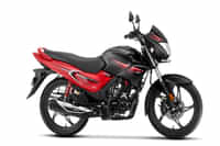 Hero Glamour BLACK-SPORTS RED colour 