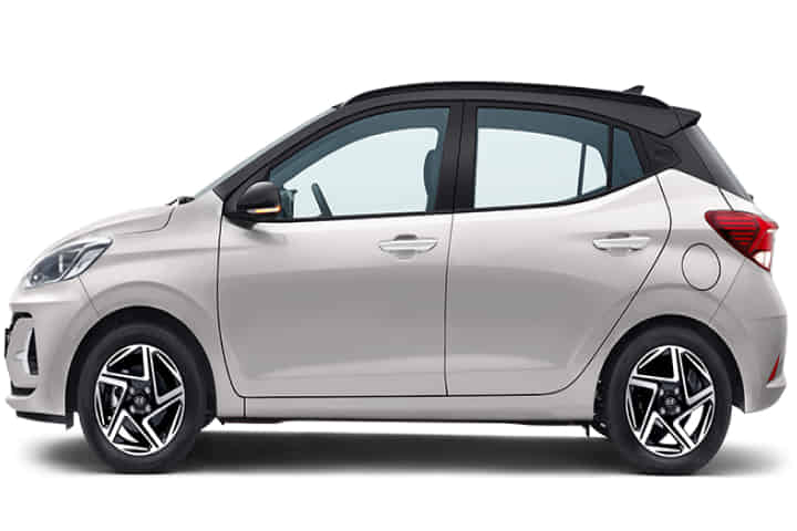 Grand i10 Nios in Atlas White With Abyss Black Roof Grand i10 Nios in Atlas White With Abyss Black Roof