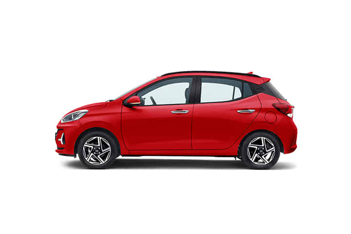 Grand i10 Nios in Fiery red