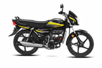 Hero HF Deluxe BLACK FUNK LIME YELLOW (PRO) colour Bikes