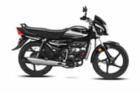 Hero HF Deluxe BLACK GREY STRIPE (PRO) colour Bikes