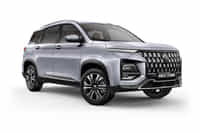 MG Hector Plus Aurora Silver colour 