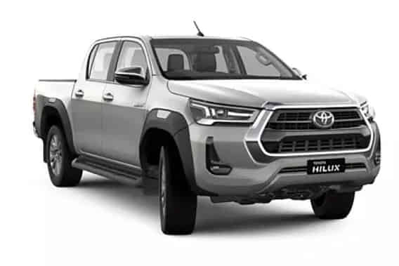 Hilux 2022-2026 in White Pearl Crystal Shine