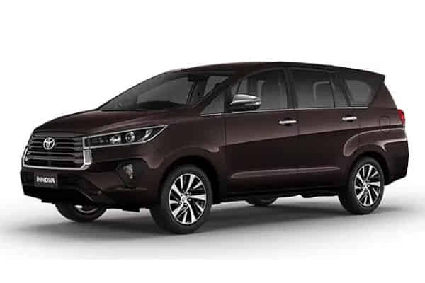 Toyota Innova Crysta 2020-2023 in Garnet Red