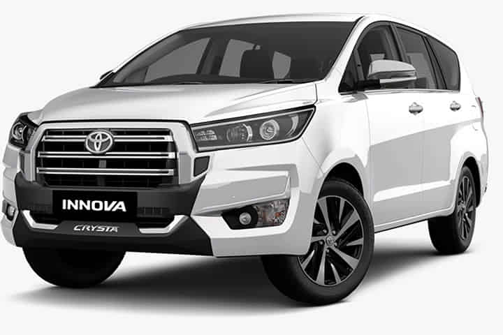 Toyota Innova Crysta in Super White Toyota Innova Crysta in Super White