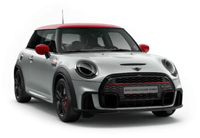 Mini John Cooper Works 2021-2024 White Silver Metallic colour Cars