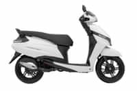TVS Jupiter Lunar White Gloss colour  TVS Jupiter Lunar White Gloss colour