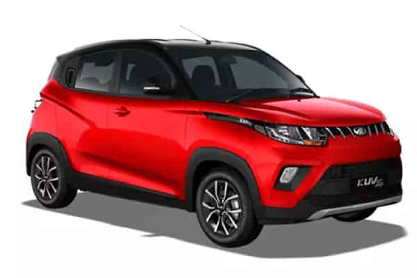 Mahindra KUV 100 NXT 2020-2023 in Flamboyant Red/Metallic Black
