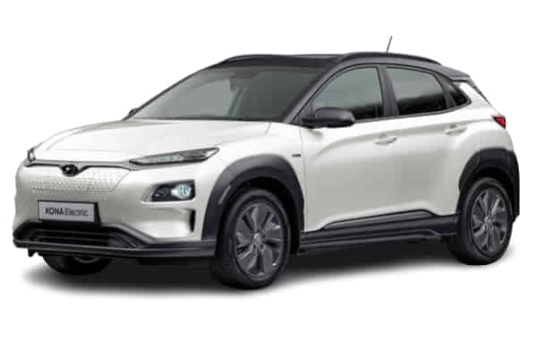 Kona Electric 2020 - 2024 undefined in Atlas White with Abyss Black