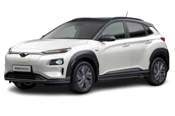Kona Electric 2020 - 2024 in Atlas White with Abyss Black Kona Electric 2020 - 2024 in Atlas White with Abyss Black