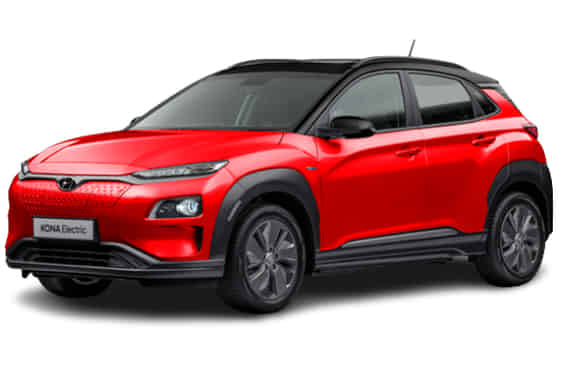 Kona Electric 2020 - 2024 in Fiery red with Abyss Black Kona Electric 2020 - 2024 in Fiery red with Abyss Black