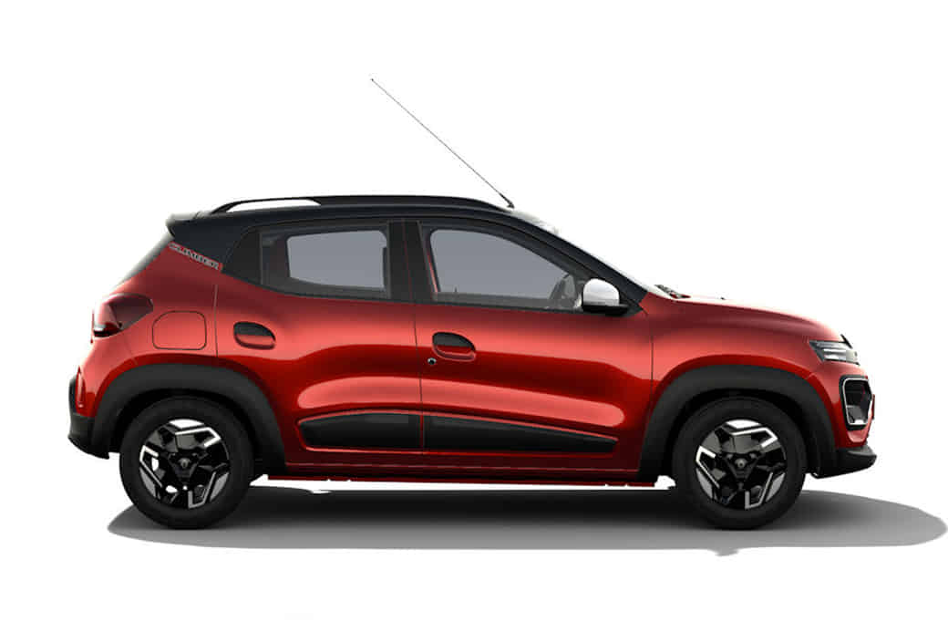 Kwid undefined in Fiery Red with Mystery Black Roof