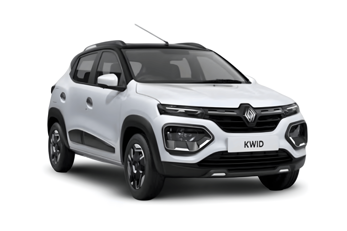 Kwid in Ice Cool White with Mystery Black Roof Kwid in Ice Cool White with Mystery Black Roof