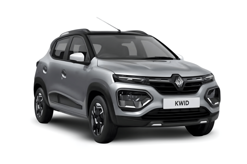 Kwid undefined in Moonlight Silver with Mystery Black Roof Kwid undefined in Moonlight Silver with Mystery Black Roof