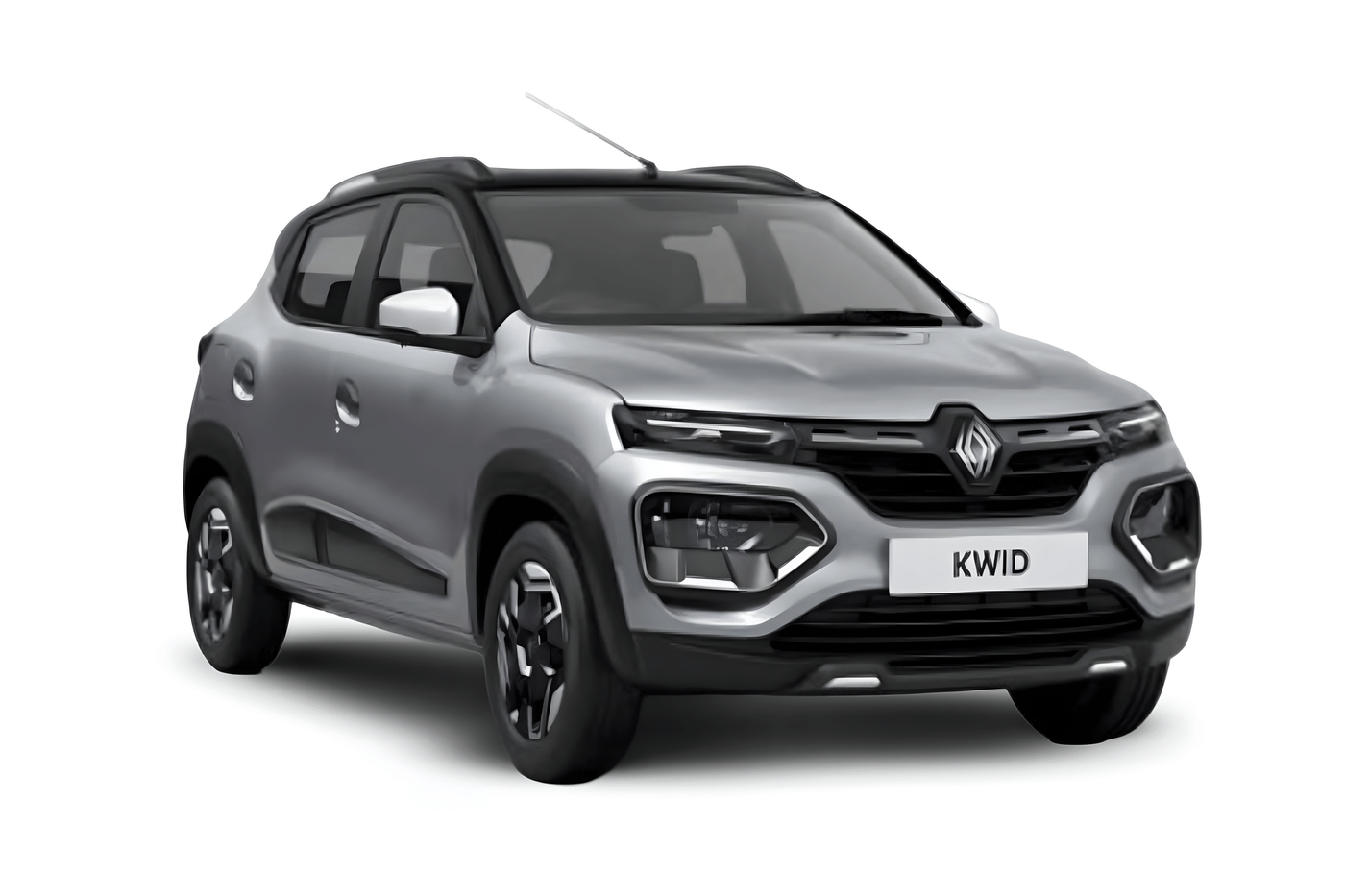 Kwid in Moonlight Silver with Mystery Black Roof Kwid in Moonlight Silver with Mystery Black Roof