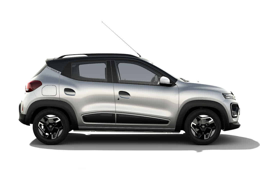 Kwid undefined in Moonlight Silver with Mystery Black Roof