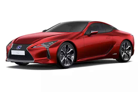 LC 500h in Radiant Red Contrast Layering