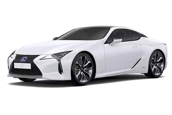 LC 500h in White Nova Glass Flake