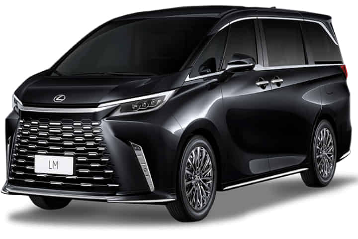 Lexus LM in Graphite Black Glass Flake