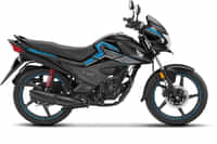 Honda  Livo Pearl Igneous Black (Geny Gray Shroud + Blue Stripes) colour 