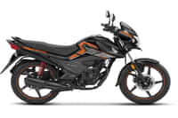 Honda  Livo Pearl Igneous Black (Pearl Igneous Black Shroud + Orange Stripes) colour 