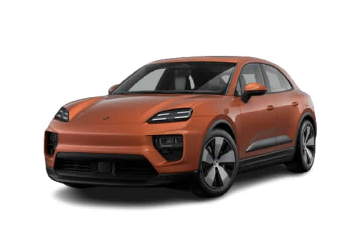 Macan EV in papaya metallic